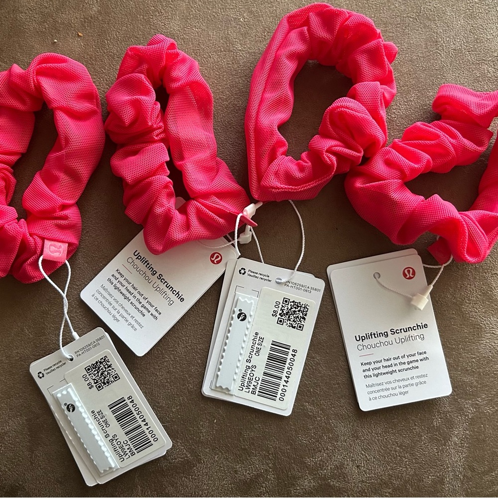 NWT Lululemon scrunchies